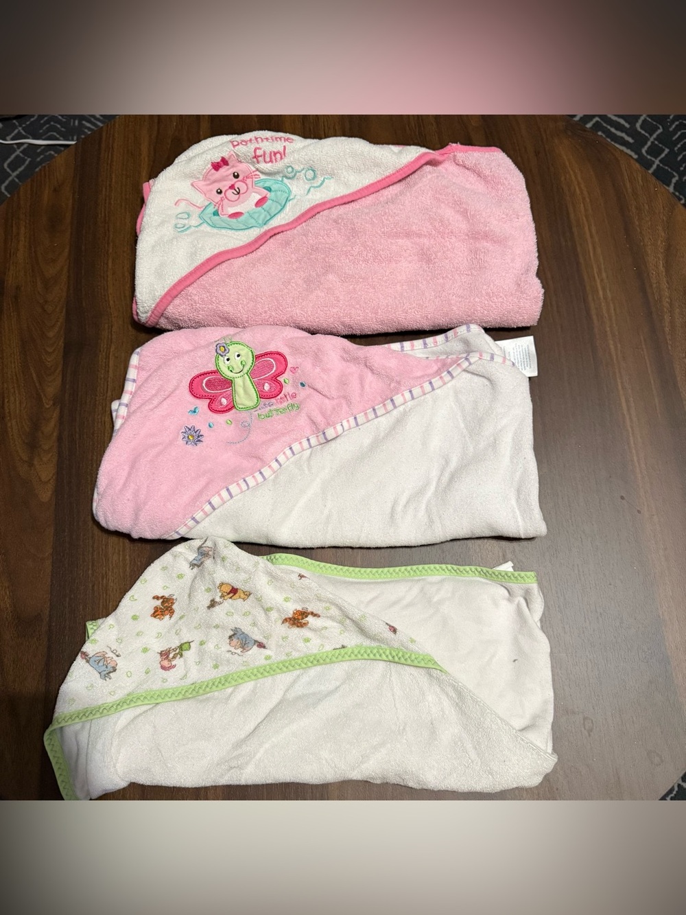 Baby girl towels